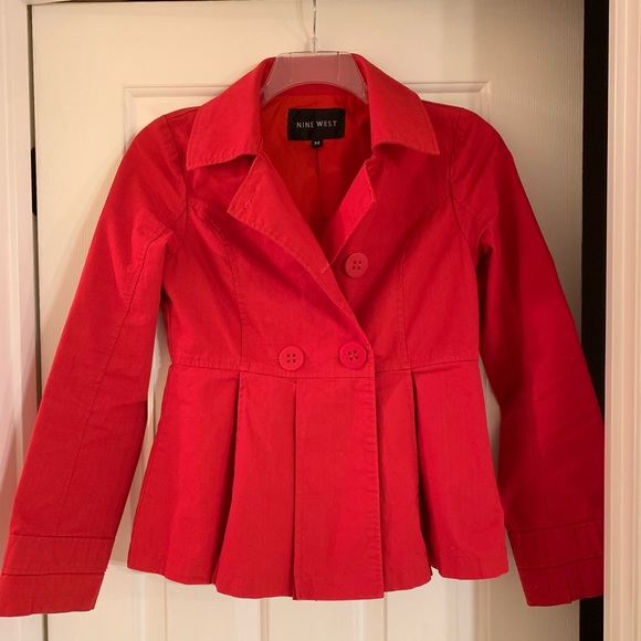 Nine West Jackets & Blazers - Nine West Red Double Breasted Jacket - size Med